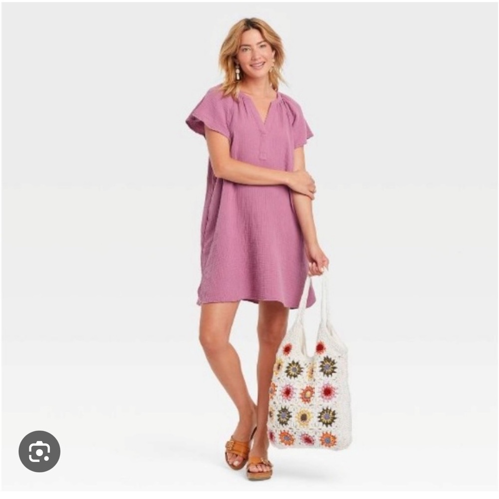 Universal Thread Mauve Short Sleeve Dress